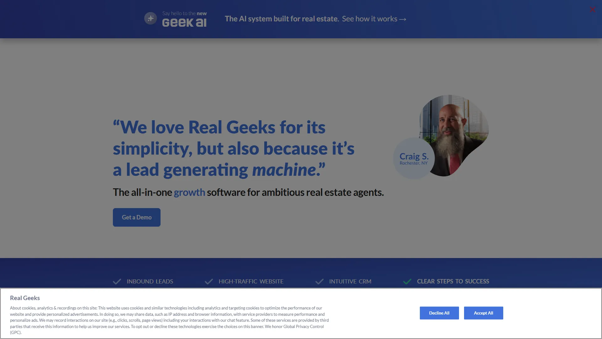 Real Geeks Screenshot